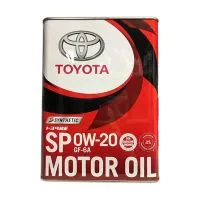 Моторное масло TOYOTA Motor Oil 0W20 SP, 4л