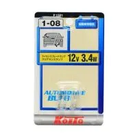Лампа дополнительного освещения KOITO 12V 3.4W T10, набор 2шт