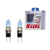 Лампа головного света KOITO Whitebeam III H3c 12V 55W (100W) P22d/5, набор 2шт