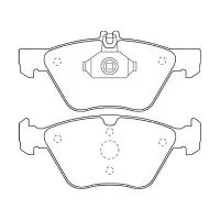 Тормозные колодки MADFIL PN0166 (Mercedes E-Class W210)