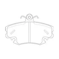 Тормозные колодки MADFIL PN0284W (Renault Logan, Renault Sandero, Lada Largus)