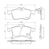 Тормозные колодки MADFIL PN0355 (Opel Astra, Corsa, Meriva, Zafira)