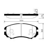 Тормозные колодки MADFIL PN0377 (Hyundai Sonata/Tucson, Kia Soul/Sportage)