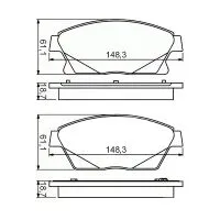Тормозные колодки MADFIL PN0391 (Chevrolet Cruze/Aveo/Orlando, Opel Astra)