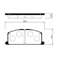 Тормозные колодки MADFIL PN1077 (Toyota)