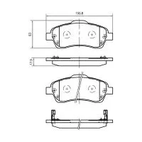 Тормозные колодки MADFIL PN1233 (Toyota Avensis)