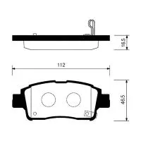 Тормозные колодки MADFIL PN1471 (Toyota Echo, Platz, Vitz)