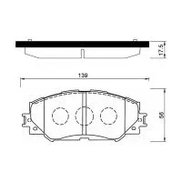 Тормозные колодки MADFIL PN1524 (Toyota Corolla/Ist/RAV4/Wish, Lexus HS)