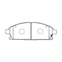 Тормозные колодки MADFIL PN2389 (Nissan Presage/X-Trail, Honda Elysion, Acura MDX)