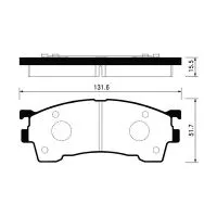 Тормозные колодки MADFIL PN5239 (Mazda Capella/Familia/Premacy)