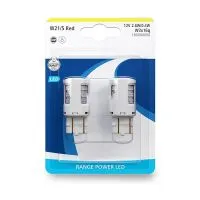 Сигнальная лампа NARVA Range Power LED W21/5W Red 12V 2.8/0.4W W3x16q, набор 2шт
