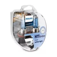 Лампа головного света PHILIPS CrystalVision H11 12V 55W PGJ19-2, набор 2шт