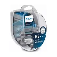 Лампа головного света PHILIPS DiamondVision H3 12V 55W PK22s, набор 2шт