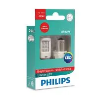 Сигнальная лампа PHILIPS Ultinon LED P21W 12V 2.7W BA15s, набор 2шт