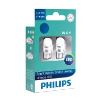 Сигнальная лампа PHILIPS Ultinon LED W5W 12V 1W W2.1x9.5d, набор 2шт