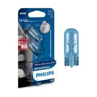 Сигнальная лампа PHILIPS WhiteVision W5W 12V 5W W2.1x9.5d, набор 2шт