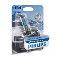 Лампа головного света PHILIPS WhiteVision Ultra HB4 12V 51W P22d, 1шт