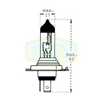 Лампа головного света TRIFA Blister H4 Prime + 50% 12V 60/55W P43t, набор 2шт