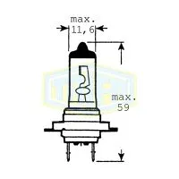 Лампа головного света TRIFA Blister H7 12V 55W PX26d, 1шт