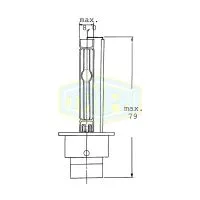 Лампа головного света TRIFA D2S Xenon 12V 35W P32d-2, 1шт