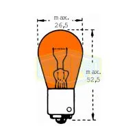 Сигнальная лампа TRIFA PY21W 12V 21W BAU15s, 1шт