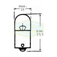 Лампа дополнительного освещения TRIFA R5W 12V 5W BA15s, 1шт