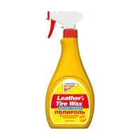 Полироль для кожи, резины, пластмассы KANGAROO Leather & Tire Wax Super Gloss, 500мл
