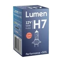 Лампа головного света LUMEN Performance +50% H7 12V 55W PX26d, 1шт