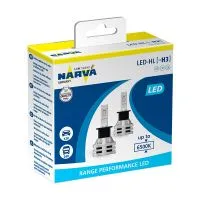 Лампа головного света NARVA Range Performance LED H3 12/24V 19W PK22s, набор 2шт