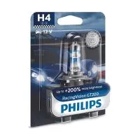 Лампа головного света PHILIPS RacingVision GT200 H4 12V 60/55W 12V P43t-38, 1шт