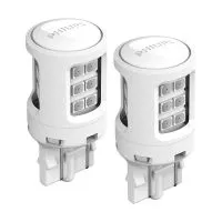 Сигнальная лампа PHILIPS Ultinon LED-Red W21W 12V 2.7W WX3x16d, набор 2шт