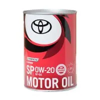 Моторное масло TOYOTA Motor Oil 0W20 SP, 1л