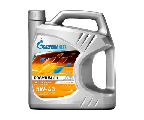 Моторное масло GAZPROMNEFT Premium C3 5W40, 4л