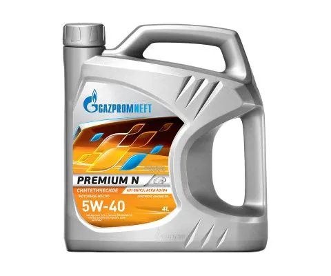 Моторное масло GAZPROMNEFT Premium N 5W40, 4л