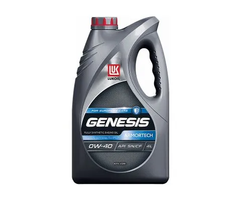 Моторное масло ЛУКОЙЛ Genesis Armortech 0W40 SN/CF, 4л
