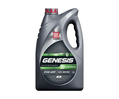 Моторное масло ЛУКОЙЛ Genesis Armortech JP 0W20, 4л