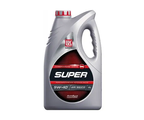 Моторное масло ЛУКОЙЛ Super 5W40 SG/CD, 4л