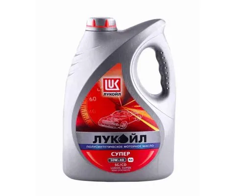 Моторное масло ЛУКОЙЛ Super Semi-Synthetic 10W40 SG/CD, 4л