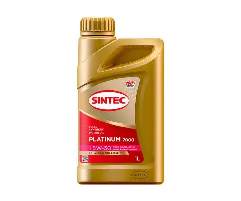 Моторное масло SINTEC Platinum 7000 5W30 SL/CF A5/B5, 1л