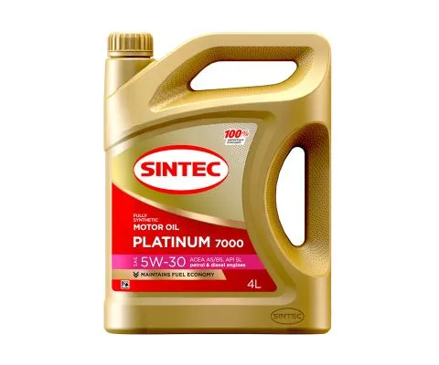 Моторное масло SINTEC Platinum 7000 5W30 SL/CF A5/B5, 4л