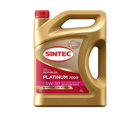 Моторное масло SINTEC Platinum 7000 5W30 SL/CF A5/B5, 4л