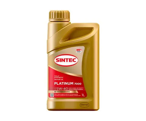 Моторное масло SINTEC Platinum 7000 5W40 SN/CF A3/B4, 1л