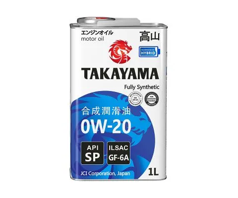 Моторное масло TAKAYAMA 0W20 GF-6A SP, 1л