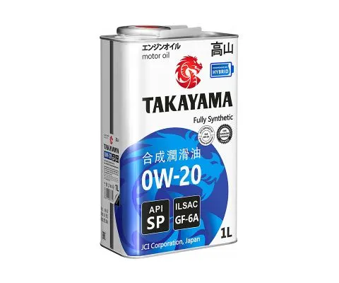 Моторное масло TAKAYAMA 0W20 GF-6A SP, 1л