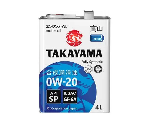 Моторное масло TAKAYAMA 0W20 GF-6A SP, 4л