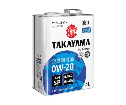 Моторное масло TAKAYAMA 0W20 GF-6A SP, 4л