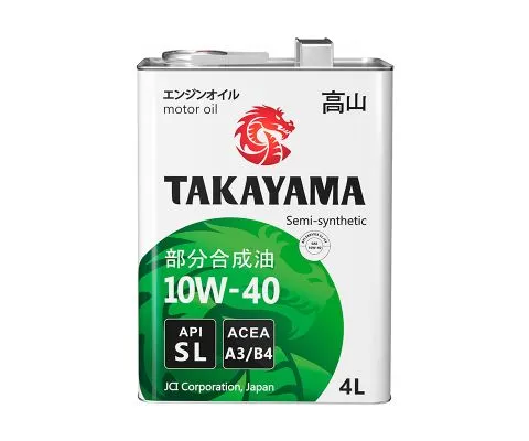 Моторное масло TAKAYAMA 10W40 SL A3/B4, 4л