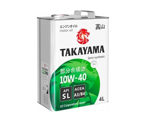Моторное масло TAKAYAMA 10W40 SL A3/B4, 4л