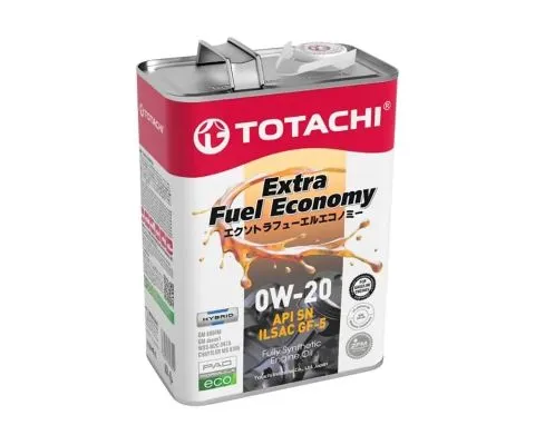 Моторное масло TOTACHI Extra Fuel Fully Synthetic 0W20, 4л