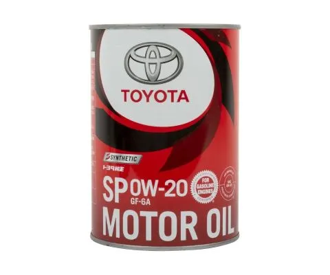 Моторное масло TOYOTA Motor Oil 0W20 SP, 1л